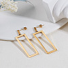 1Piar 304 Stainless Steel Dangle Stud Earrings for Women EJEW-LP0001-21G-3