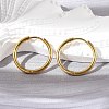 304 Stainless Steel Huggie Hoop Earrings LS-EJEW-G272-02-16mm-G-1