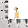 304 Stainless Steel Rhinstone Pendant STAS-H202-50G-R-3