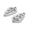 Non-Tarnish 201 Stainless Steel Connector Charms STAS-A090-15P-2