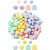 35Pcs 7 Styles Food Grade Eco-Friendly Silicone Beads SIL-YW0001-25-2