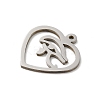 Non-Tarnish 201 Stainless Steel Pendants STAS-E206-06P-03-2