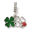 Rack Plating Alloy Crystal Rhinestone European Dangle Charms PALLOY-S189-26P-1