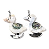 Natural Paua Shell & Black Lip Shell & White Shell Pendants FIND-A041-02E-P-1