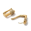Stainless Steel & Rhineston Hoop Earrings for Women EJEW-C110-01G-2
