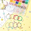 DIY Round & Flat Round with Letters Acrylic & Resin Bracelets Jewelry Making Kits DIY-FS0007-44-8