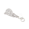 5Pcs Tibetan Style Alloy Kitten Pendant Decorations HJEW-JM03894-5