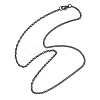 304 Stainless Steel Cable Chain Twisted Chain Necklaces for Women Men NJEW-JN05818-4