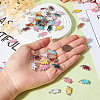 48Pcs 8 Colors Alloy Enamel Elephant Connector Charms ENAM-TA0001-80P-5