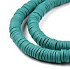 Handmade Polymer Clay Beads Strands CLAY-R089-6mm-Q107-3