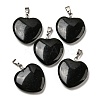 Natural Obsidian Pendants G-G956-B77-FF-1