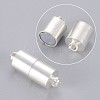 Brass Magnetic Clasps with Loops KK-MC027-S-NF-2