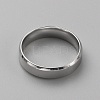 Stainless Steel Simple Plain Band Ring for Men Women RJEW-WH0015-04F-2