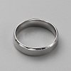 Stainless Steel Simple Plain Band Ring for Men Women RJEW-WH0015-04F-2