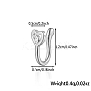 S925 Silver Heart Butterfly Nose Clip Fashionable Nose Ring Accessory WG4393-8-1