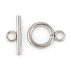 Tarnish Resistant 304 Stainless Steel Toggle Clasps X-STAS-F114-04P-B-1