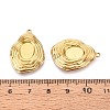 304 Stainless Steel Pendant Cabochon Settings STAS-T067-22G-3