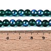 Transparent Electroplate Glass Beads Strands EGLA-Q132-6MM-01A-19-4