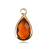 Faceted Glass Pendants FIND-WH0097-40G-G-1
