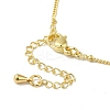 Brass Micro Pave Clear Cubic Zirconia Pendants Necklaces NJEW-K269-05G-08-3