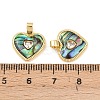 Brass Pave Cubic Zirconia Pendants KK-Z140-24G-3