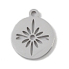 Non-Tarnish 304 Stainless Steel Pendants LS-STAS-B062-12P-1