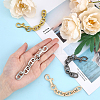 4Pcs 4 Colors Alloy Mariner Link Chain Bag Strap Extenders FIND-FH0006-14-3