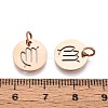 304 Stainless Steel Charms STAS-Q201-T445-6R-3