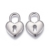 Non-Tarnish 304 Stainless Steel Pendants STAS-F249-22P-01-1