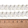 Baking Paint Electroplate Transparent Glass Beads Strands EGLA-Q136-03A-01-4