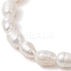 Natural Pearl Beads Stretch Bracelets for Women BJEW-JB11321-3