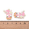 Alloy and Enamel Pendants ENAM-T021-21C-3