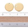 Ion Plating(IP) 304 Stainless Steel Charms STAS-K112-01G-4