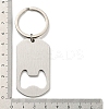 Father's Day Gift 201 Stainless Steel Oval with Word Bottle Opener Keychains LS-KEYC-E040-02P-01-3