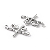 Rack Plating Brass Connector Charms KK-C008-08P-3
