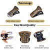 35Pcs Alloy Alligator Clips FIND-CP0003-16AB-5