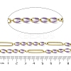 304 Stainless Steel Enamel Figaro Chains CHS-U003-02G-02-2