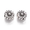 Tibetan Style Alloy Flower Beads TIBEP-GC190-AS-NR-2