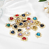 20Pcs 10 Colors Golden Alloy Pendants FIND-FI0001-25-4