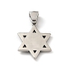 Non-Tarnish 304 Stainless Steel Pendants STAS-E058-13P-2