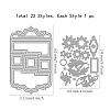 Carbon Steel Cutting Dies Stencils DIY-WH0309-2039-6