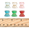 110Pcs 6 Colors Transparent Acrylic Beads MACR-FS0002-06-5