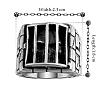 Punk Rock Style Unisex 316L Surgical Stainless Steel Cage Finger Rings RJEW-BB05876-8-2