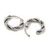 316 Surgical Stainless Steel Hoop Earrings EJEW-D096-19D-AS-2