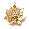 Ion Plating(IP) 304 Stainless Steel Rhinestone Pendants STAS-P371-057B-G-1