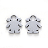 Tarnish Resistant 304 Stainless Steel Charms X-STAS-N092-24-2
