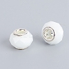 Faceted Glass European Beads GPDL-E004-01E-1