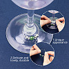 28Pcs 14 Colors Bicone Glass Wine Glass Charms AJEW-HY00010-4