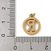 304 Stainless Steel Charms
with Jump Ring STAS-R001-02G-R-3