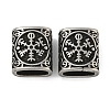 Retro 304 Stainless Steel Slide Charms STAS-B071-12AS-1